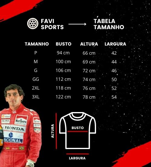 tabela camisas f1